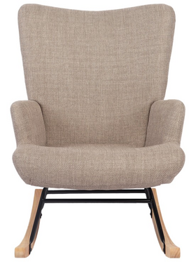 Κουνιστή Πολυθρόνα Jianna Pakoworld Γκρι-Μπεζ Ύφασμα με Πόδι σε Φυσική Απόχρωση 79x64x89εκ Κουνιστή Πολυθρόνα Jianna Pakoworld Γκρι-Μπεζ Ύφασμα με Πόδι σε Φυσική Απόχρωση 79x64x89εκ