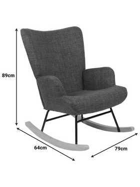 Κουνιστή Πολυθρόνα Jianna Pakoworld Γκρι-Μπεζ Ύφασμα με Πόδι σε Φυσική Απόχρωση 79x64x89εκ Κουνιστή Πολυθρόνα Jianna Pakoworld Γκρι-Μπεζ Ύφασμα με Πόδι σε Φυσική Απόχρωση 79x64x89εκ