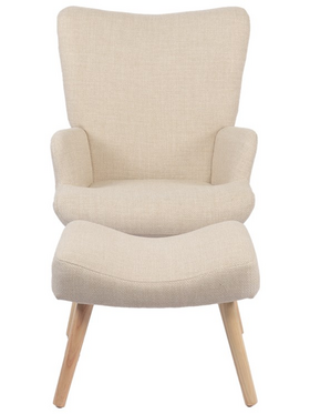 Πολυθρόνα-Μπερζέρα με Υποπόδιο Gerlina Pakoworld Κρεμ Ύφασμα με Πόδι σε Φυσική Απόχρωση 71x64x94εκ Πολυθρόνα-Μπερζέρα με Υποπόδιο Gerlina Pakoworld Κρεμ Ύφασμα με Πόδι σε Φυσική Απόχρωση 71x64x94εκ