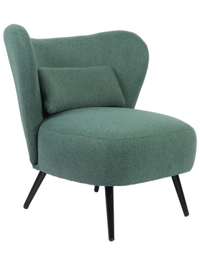 Πολυθρόνα Nagreta Pakoworld Πράσινο Ύφασμα με Μεταλλικό Πόδι σε Μαύρη Απόχρωση 77x73x74εκ Πολυθρόνα Nagreta Pakoworld Πράσινο Ύφασμα με Μεταλλικό Πόδι σε Μαύρη Απόχρωση 77x73x74εκ