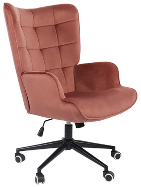 Πολυθρόνα-Μπερζέρα Lobima Pakoworld Περιστρεφόμενη Σάπιο Μήλο Βελούδο με Βάση σε Μαύρη Απόχρωση 71x68x104εκ