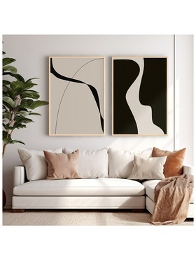 Πίνακας Geremy Pakoworld Δίπτυχος με Ψηφιακή Εκτύπωση και Πλαίσιο 33x1.5x48εκ