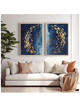 Πίνακας Bencia Pakoworld Δίπτυχος με Ψηφιακή Εκτύπωση και Πλαίσιο 33x1.5x48εκ