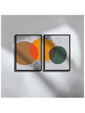 Πίνακας Derdia i Pakoworld Δίπτυχος με Ψηφιακή Εκτύπωση και Πλαίσιο 33x1.5x48εκ