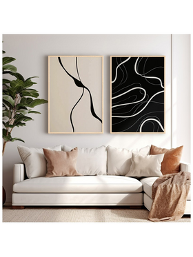 Πίνακας Bennez Pakoworld Δίπτυχος με Ψηφιακή Εκτύπωση και Πλαίσιο 33x1.5x48εκ