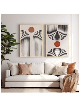 Πίνακας Memoz Pakoworld Δίπτυχος με Ψηφιακή Εκτύπωση και Πλαίσιο 33x1.5x48εκ