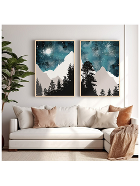 Πίνακας Grezio Pakoworld Δίπτυχος με Ψηφιακή Εκτύπωση και Πλαίσιο 33x1.5x48εκ