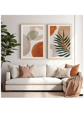 Πίνακας Nefel Pakoworld Δίπτυχος με Ψηφιακή Εκτύπωση και Πλαίσιο 33x1.5x48εκ