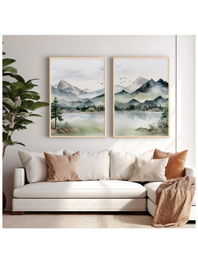 Πίνακας Crelo Pakoworld Δίπτυχος με Ψηφιακή Εκτύπωση και Πλαίσιο 33x1.5x48εκ