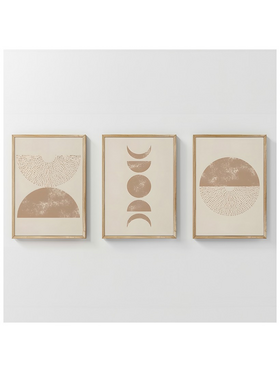 Πίνακας Kriky Pakoworld Τρίπτυχος με Ψηφιακή Εκτύπωση και Πλαίσιο 33x1.5x48εκ