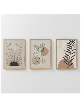 Πίνακας Gonma Pakoworld Τρίπτυχος με Ψηφιακή Εκτύπωση και Πλαίσιο 33x1.5x48εκ