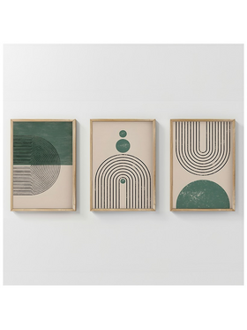 Πίνακας Malecy Pakoworld Τρίπτυχος με Ψηφιακή Εκτύπωση και Πλαίσιο 33x1.5x48εκ