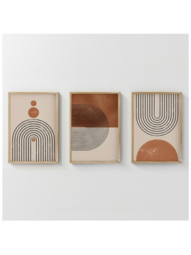 Πίνακας Herela Pakoworld Τρίπτυχος με Ψηφιακή Εκτύπωση και Πλαίσιο 33x1.5x48εκ