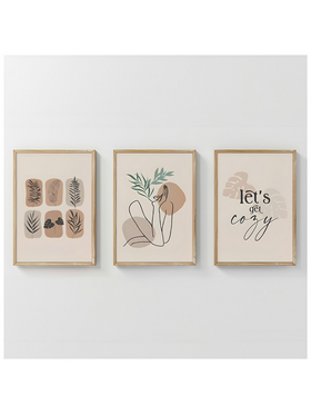 Πίνακας Xinbia Pakoworld Τρίπτυχος με Ψηφιακή Εκτύπωση και Πλαίσιο 33x1.5x48εκ