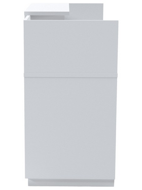 Γραφείο Reception Lotus Pakoworld σε Λευκή Απόχρωση  140x70x110εκ