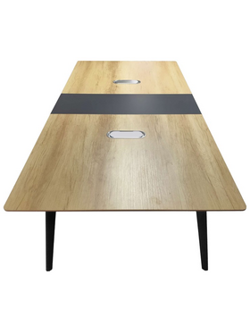 Τραπέζι Συνεδριάσεων Επαγγελματικό Denith Pakoworld Ανθρακί-Φυσικό 240x120x75εκ