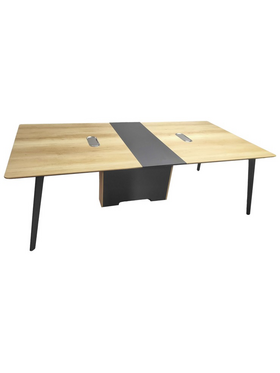 Τραπέζι Συνεδριάσεων Επαγγελματικό Denith Pakoworld Ανθρακί-Φυσικό 240x120x75εκ