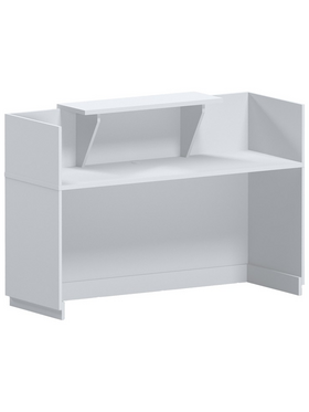 Γραφείο Reception Lotus Pakoworld σε Λευκή Απόχρωση  180x70x110εκ