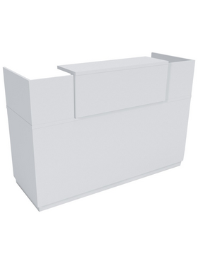 Γραφείο Reception Lotus Pakoworld σε Λευκή Απόχρωση  180x70x110εκ