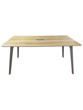 Τραπέζι Συνεδριάσεων Επαγγελματικό Denith Pakoworld Ανθρακί-Φυσικό 180x100x75εκ