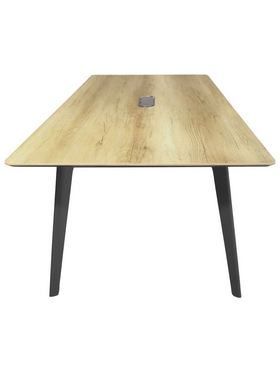 Τραπέζι Συνεδριάσεων Επαγγελματικό Denith Pakoworld Ανθρακί-Φυσικό 180x100x75εκ