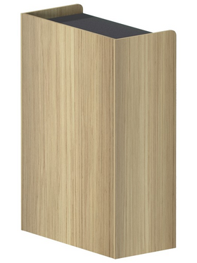 Ντουλάπι Γραφείου Χαμηλό Lotus Pakoworld σε Φυσική-Ανθρακί Απόχρωση 80x40x120εκ