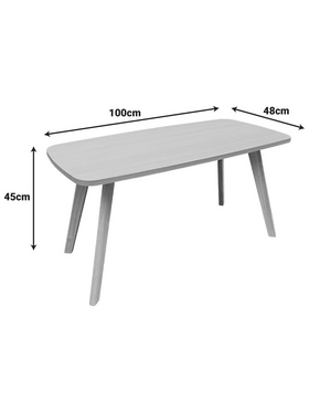 Τραπέζι Σαλονιού Komela mdf σε Φυσική Απόχρωση 100x48x45cm