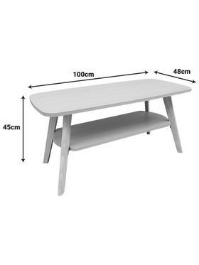 Τραπέζι Σαλονιού Komela i mdf σε Φυσική Απόχρωση 100x48x45cm