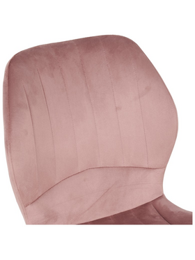 Καρέκλα Jelour Pakoworld Βελούδο σε Σάπιο Μήλο Απόχρωση-Πόδια Φυσικά Μεταλλικά 46.5x60x84εκ