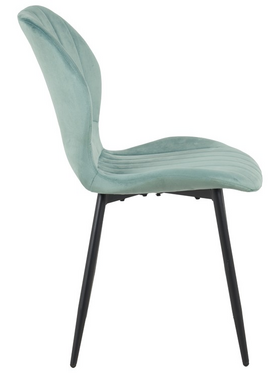 Καρέκλα Jelour Pakoworld Βελούδο σε Φυστικί Απόχρωση 46.5x60x84εκ