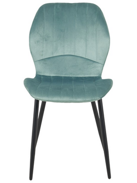 Καρέκλα Jelour Pakoworld Βελούδο σε Φυστικί Απόχρωση 46.5x60x84εκ