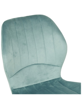 Καρέκλα Jelour Pakoworld Βελούδο σε Φυστικί Απόχρωση 46.5x60x84εκ