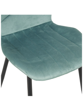 Καρέκλα Jelour Pakoworld Βελούδο σε Φυστικί Απόχρωση 46.5x60x84εκ