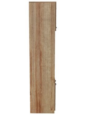 Ντουλάπα Κουζίνας Rowan Pakoworld σε Ανθρακί-oak Απόχρωση 60x42x182εκ