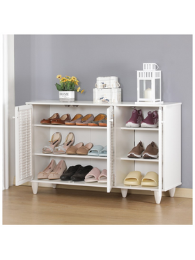 Παπουτσοθήκη-Ντουλάπι Ronan Pakoworld σε Λευκή Απόχρωση 105x35x66εκ