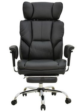 Καρέκλα Γραφείου Διευθυντή με Υποπόδιο Zanci Pakoworld pu Μαυρο 70x66x112-120εκ