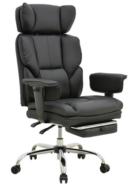 Καρέκλα Γραφείου Διευθυντή με Υποπόδιο Zanci Pakoworld pu Μαυρο 70x66x112-120εκ