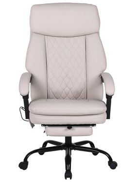 Καρέκλα Γραφείου Διευθυντή Sedici Pakoworld με Μηχανισμό Massage- pu Μπεζ-Εκρού 72x63x115-123εκ