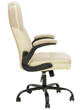 Καρέκλα Γραφείου Διευθυντή Stellar Pakoworld pu σε Μπεζ-Εκρού Απόχρωση 70x77x110-119εκ