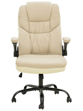 Καρέκλα Γραφείου Διευθυντή Stellar Pakoworld pu σε Μπεζ-Εκρού Απόχρωση 70x77x110-119εκ