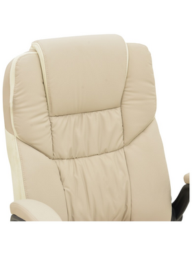 Καρέκλα Γραφείου Διευθυντή Stellar Pakoworld pu σε Μπεζ-Εκρού Απόχρωση 70x77x110-119εκ