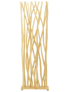 Διακοσμητικό Δαπέδου Jati Pakoworld Teak Ξύλο σε Φυσική Απόχρωση 60x20x190εκ