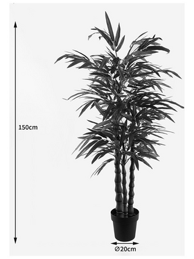 Διακοσμητικό Φυτό σε Γλάστρα Arti Bamboo Inart Πράσινο Φ70x150εκ