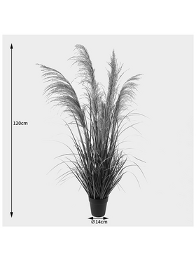 Διακοσμητικό Φυτό σε Γλάστρα Bulrush Inart  Φ65x120εκ
