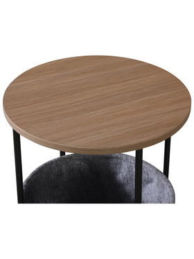 Βοηθητικό Τραπέζι Fredami Pakoworld Sonoma Φ40x50εκ