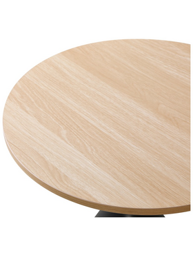 Τραπέζια Σαλονιού Hemena Pakoworld σετ 2τεμ σε Μαύρη-Φυσική Απόχρωση