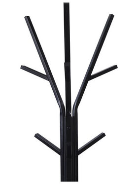 Καλόγερος Denner Pakoworld Μέταλλο σε Μαύρη Απόχρωση 48.5x48.5x180εκ