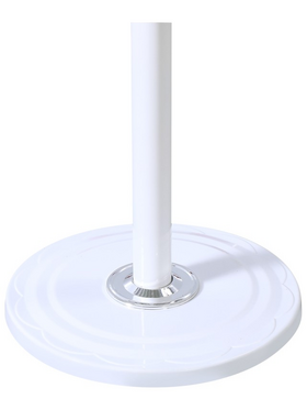 Καλόγερος Keleste Pakoworld Μέταλλο σε Λευκή Απόχρωση Φ37x175εκ