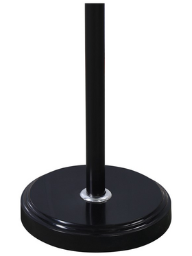 Καλόγερος Sinem Pakoworld Μέταλλο σε Μαύρη-Φυσική Απόχρωση Φ30x175εκ