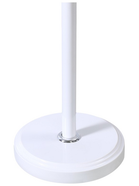 Καλόγερος Sinem Pakoworld Μέταλλο σε Λευκή-Φυσική Απόχρωση Φ30x175εκ